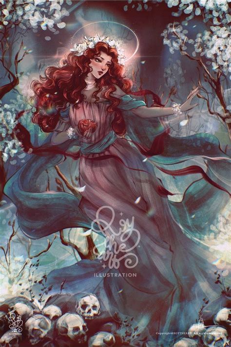 persephone fanart|drawing of persephone.